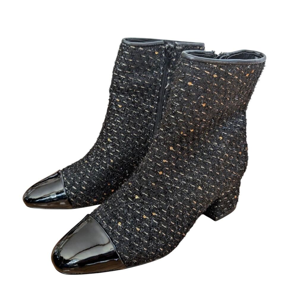 Steve Madden Eiffel Tweed Booties NWOT (6)‎